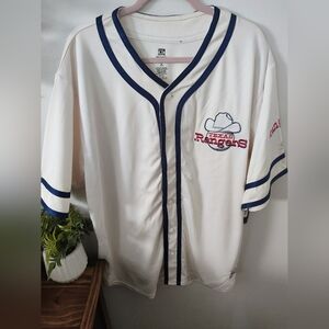 Texas Rangers White and Blue Men's Jersey